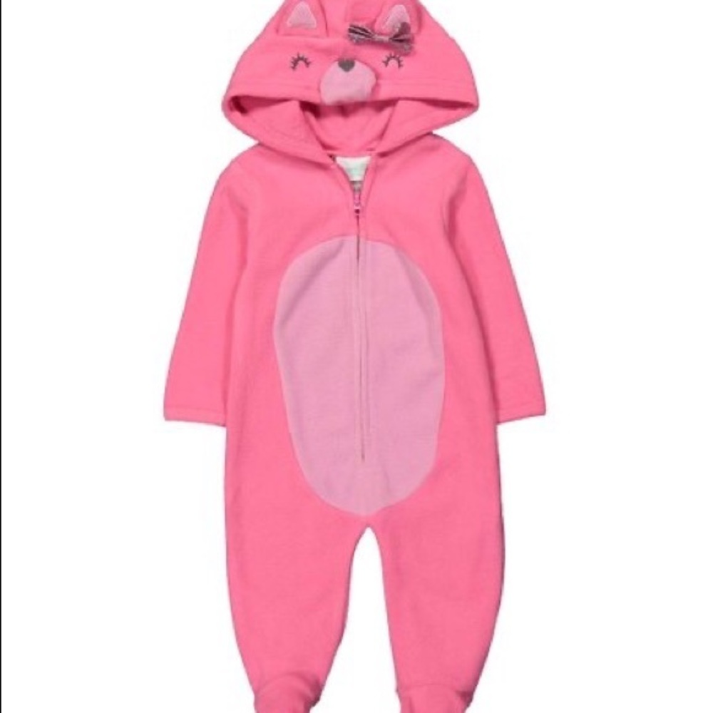 Nannette Baby Infant Girls Bunting Hooded 3-6M NWT